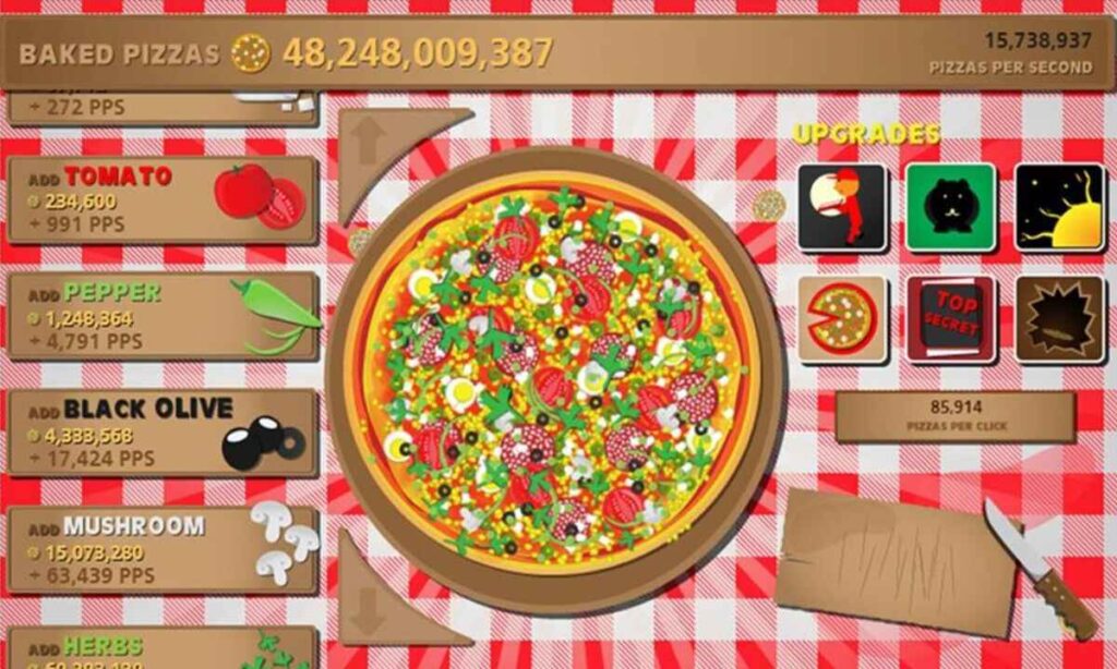 Features of the Pizza Edition Game