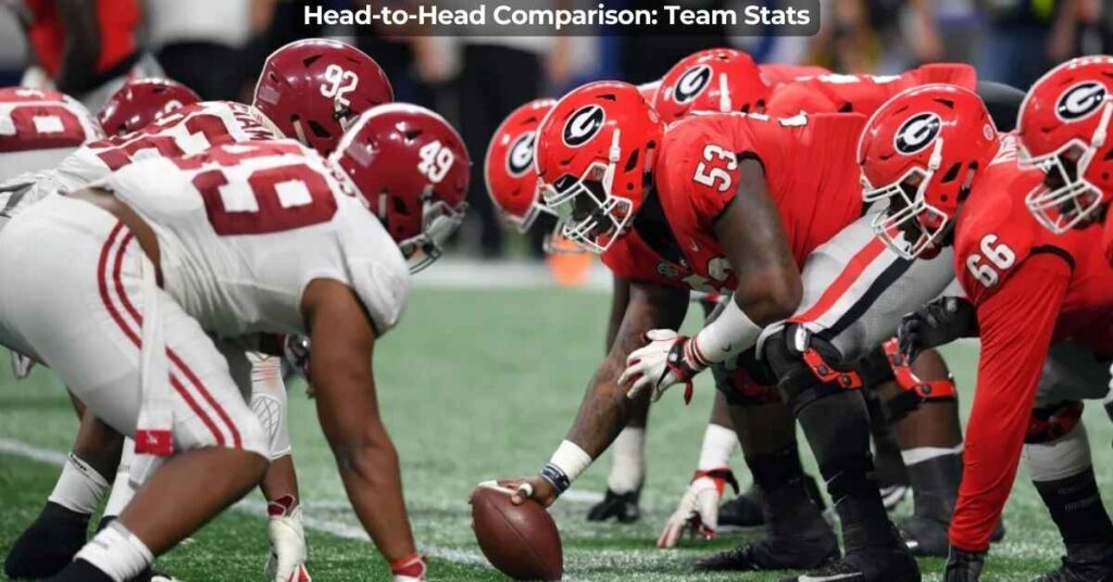 Head-to-Head Comparison Team Stats