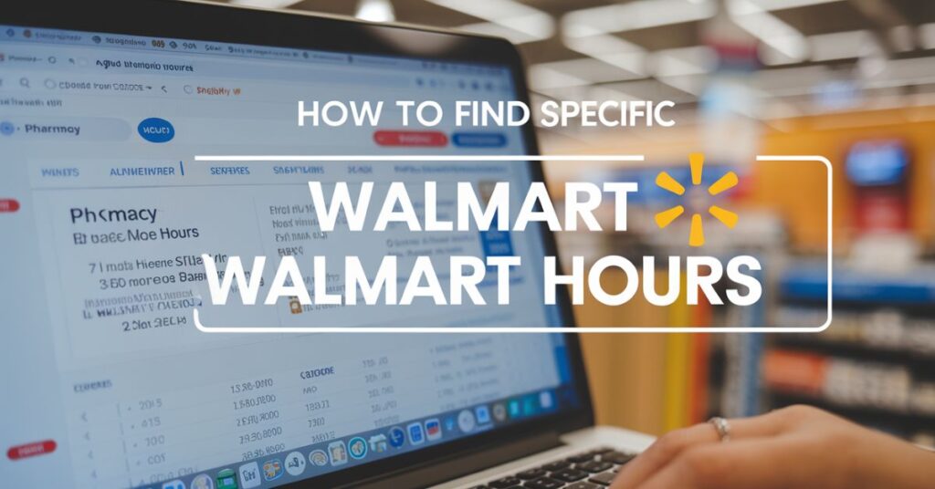 How To Find Specific Hours For Your Local Walmart Pharmacy